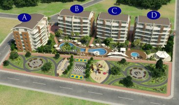 Flower Garden 3 Penthouse Apartment For Sale Oba Alanya